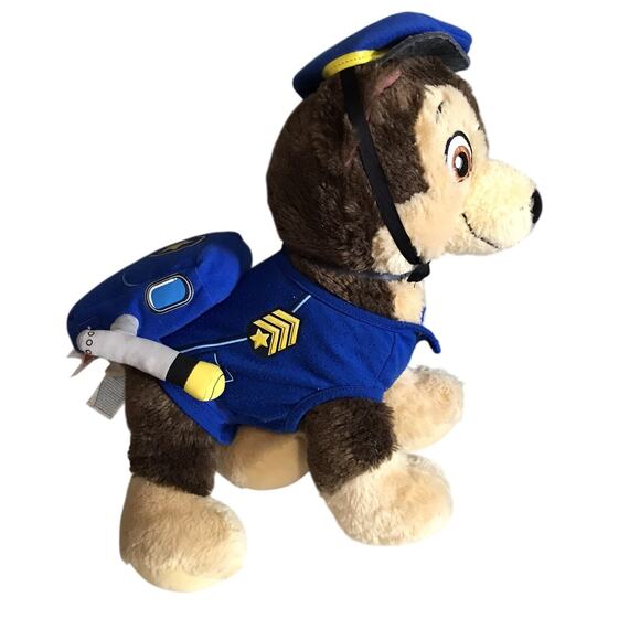 Build-a-Bear Paw Patrol Chase BAB Plush Dog Outfit Hat Nickelodeon Stuffed - Picture 1 of 4